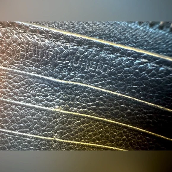 YSL Zip Around Wallet Saint Laurent Black Leather Silver Logo Discontinued RARE - Picture 9 of 16